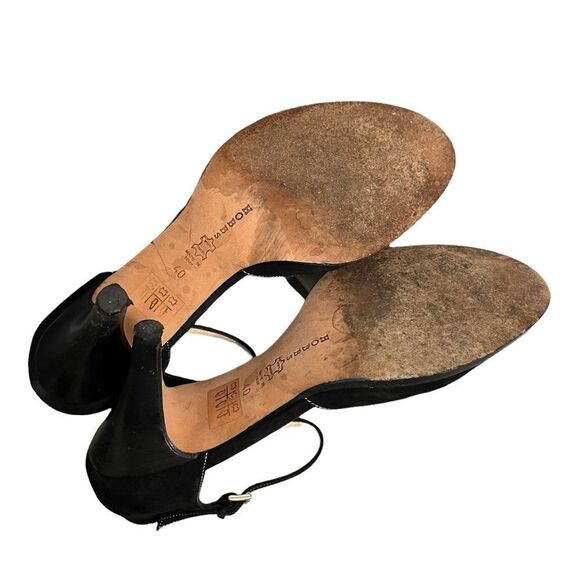 HOBBS London Suede Mary Jane Heels Black 40 - Picture 10 of 10